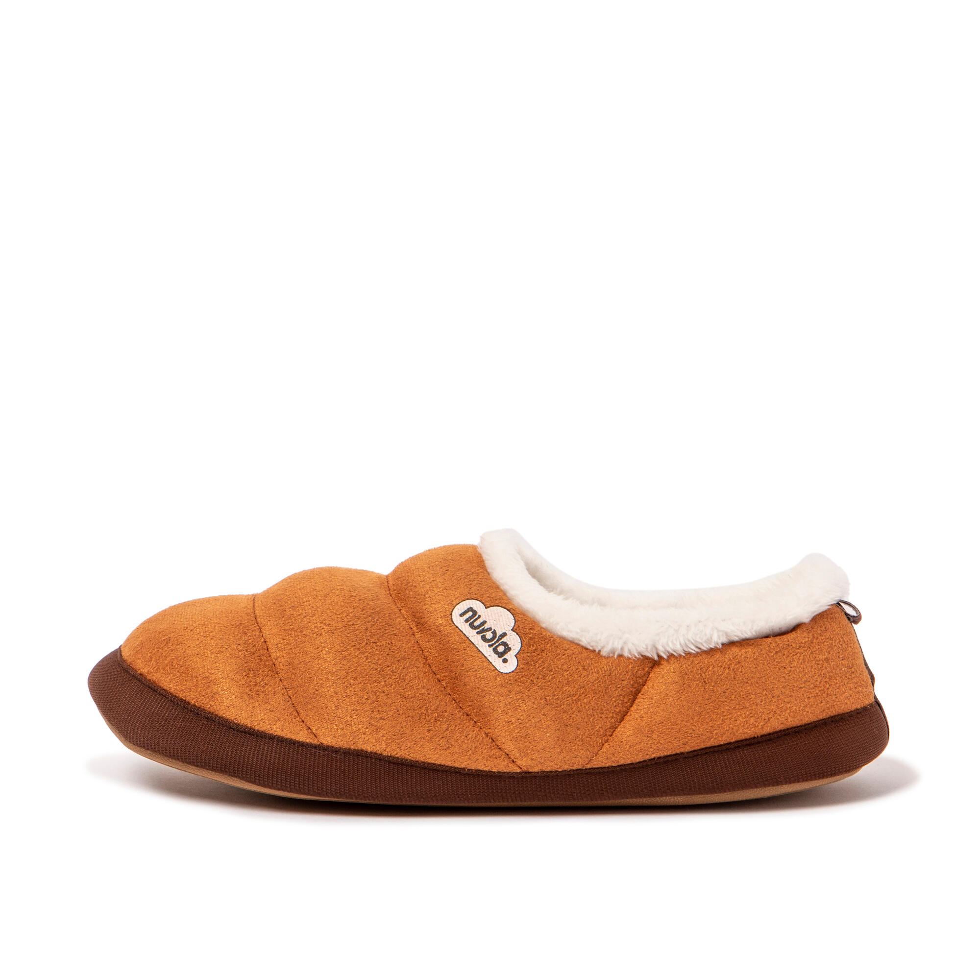Pantuflas Nuvola castaño Acolchadas suela goma 4/7