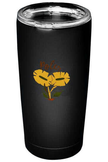 Bicchiere termico Poler Stainless Steel Tumbler nero 590 ml