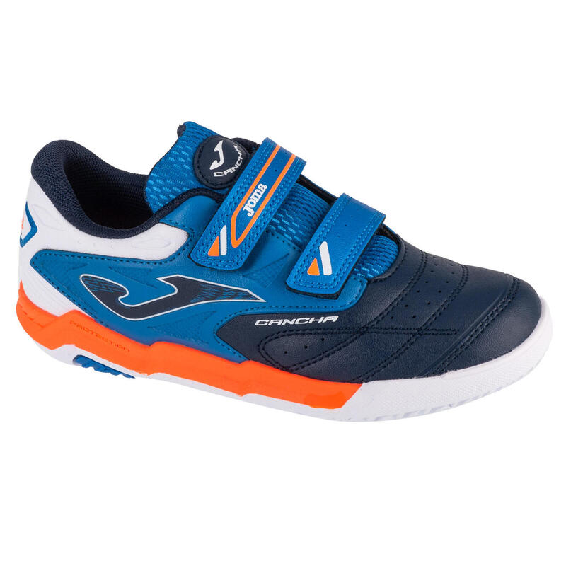 ZAPATILLAS FÚTBOL SALA NIÑO JOMA CANCHA JR 2403. Navy Orange Jr