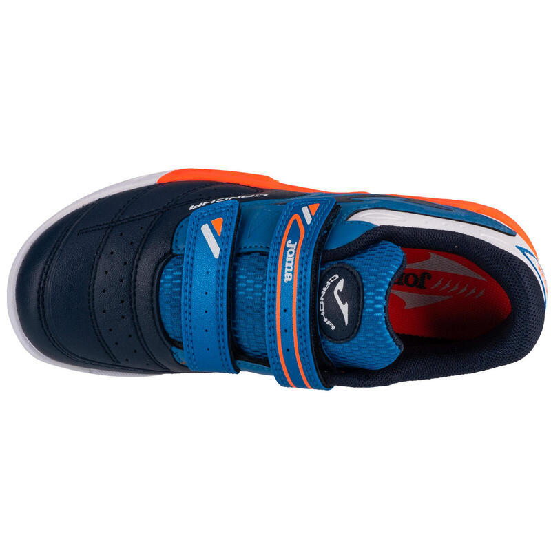 ZAPATILLAS FÚTBOL SALA NIÑO JOMA CANCHA JR 2403. Navy Orange Jr