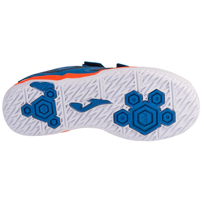 ZAPATILLAS FÚTBOL SALA NIÑO JOMA CANCHA JR 2403. Navy Orange Jr