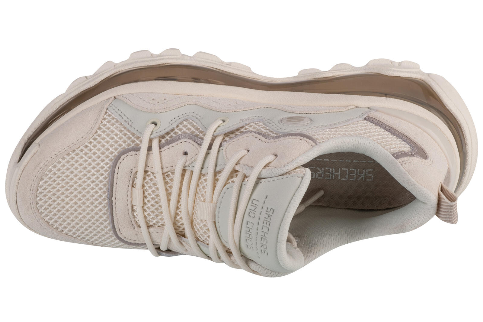 Chaussures Femmes Skechers Uno Chaos blanc 3/7