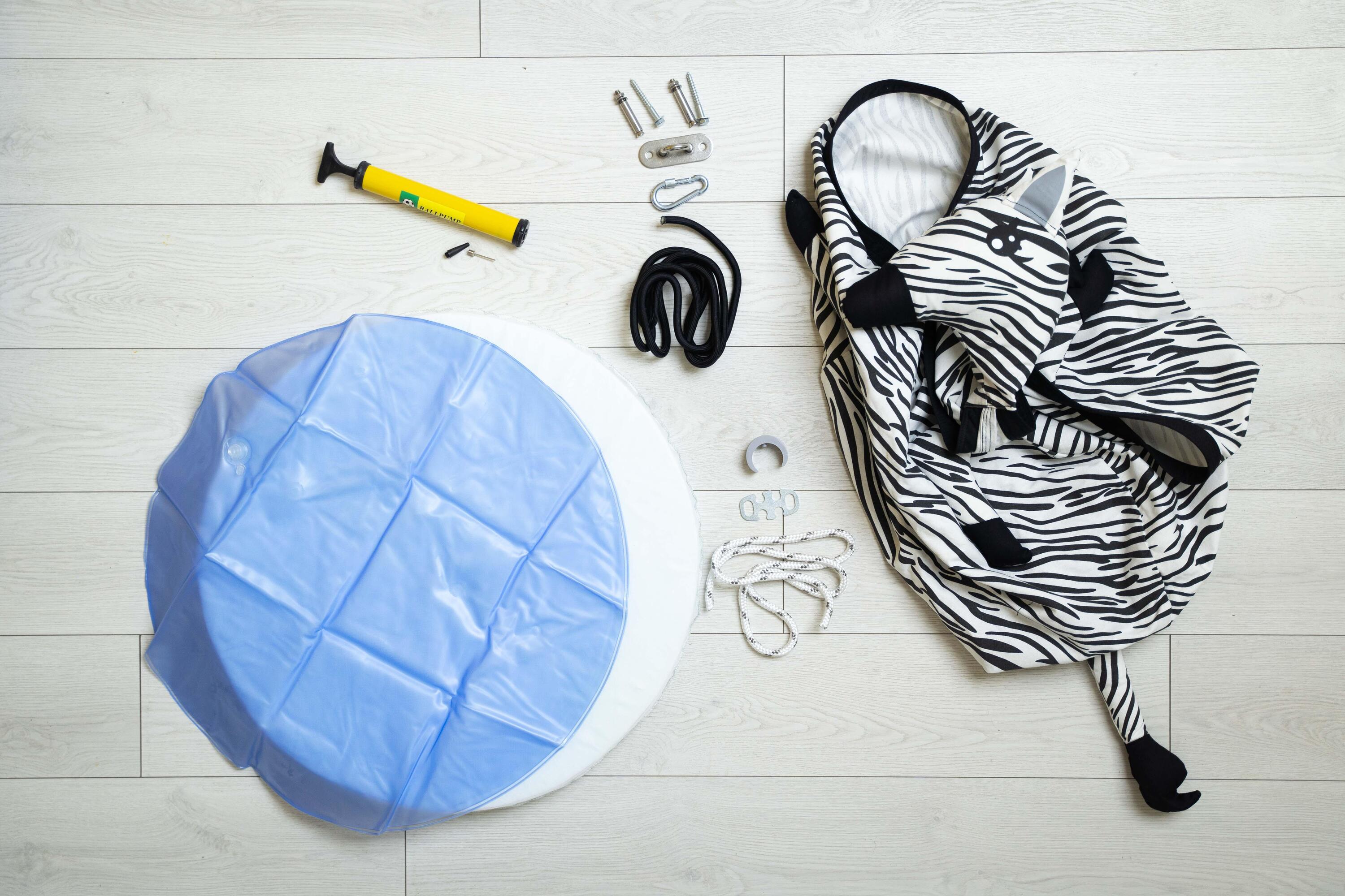 Hamac siège balançoire nid pour enfants Zebra pour structure d'escalade & plafon 4/7