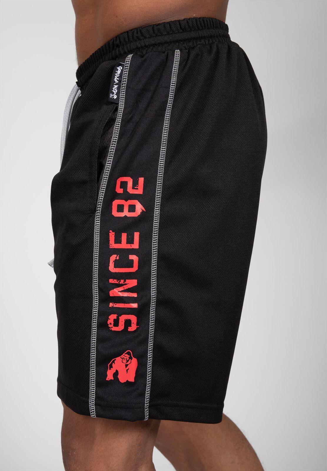 Functional Mesh Kurze Hosen - Schwarz/Rot-S 5/6