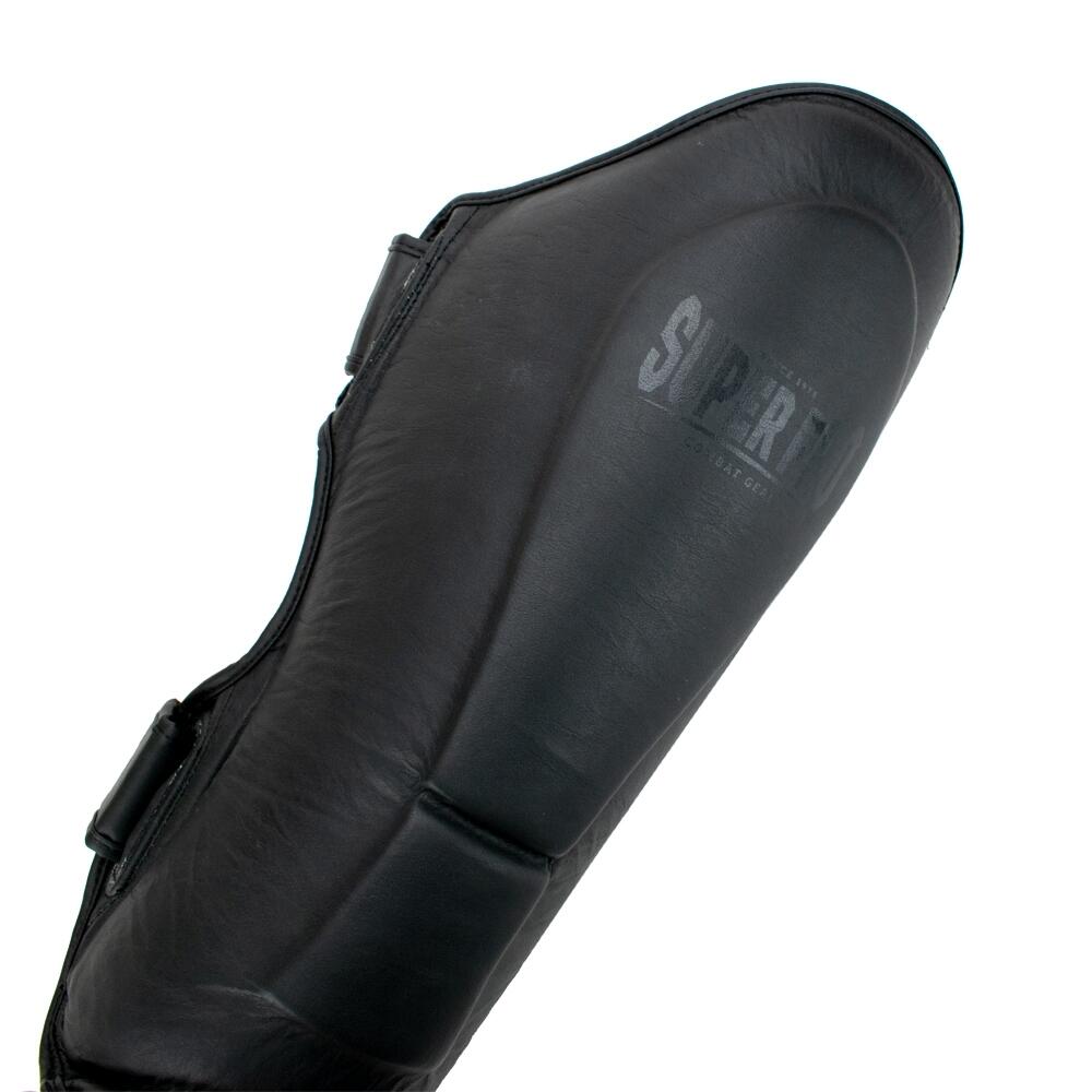 Super Pro Combat Gear Lederen Scheenbeschermer Guardian Grijs 4/4