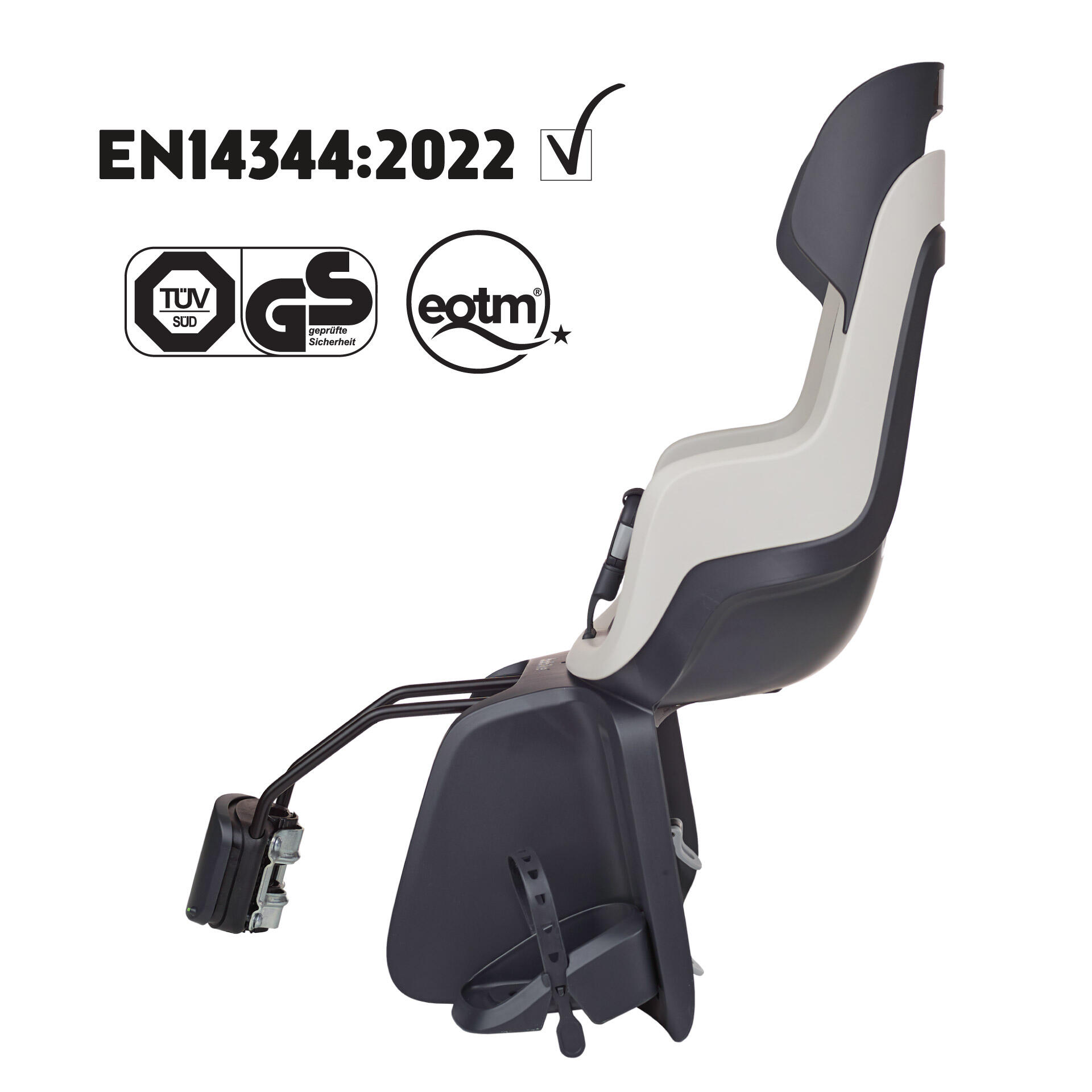 Fahrradkindersitz Hinten Rahmen GO Vaunilha Pastell 5/8