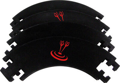 Karella dartbord catchring 4-delig zwart