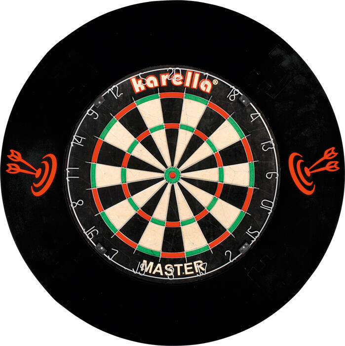 Karella Dartbord catchring 4-delig Zwart 2/2