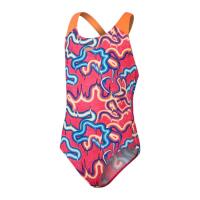 Maiô speedo girls allover com costas salpicadas 15-16
