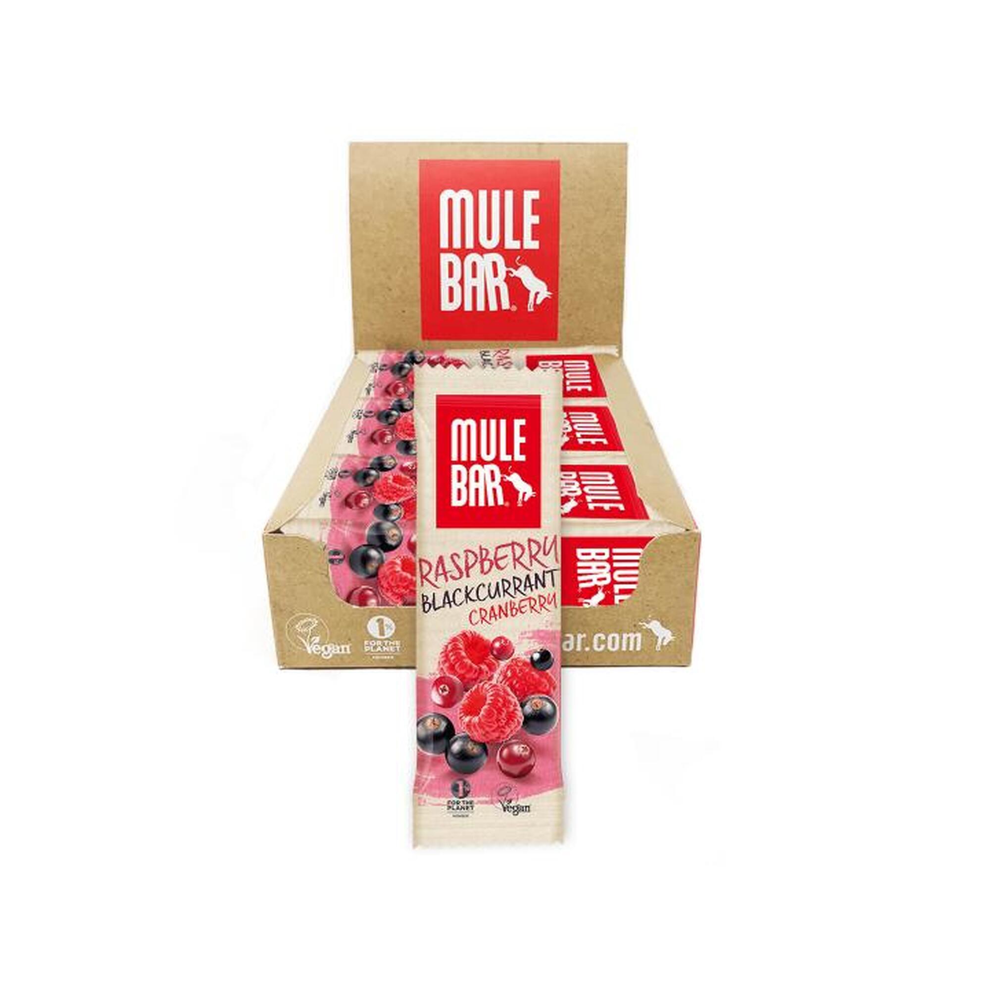 Mulebar - 15 Barres Énergétiques Aux Céréales - Vegan - 40g - Fruits Rouges - Barre Énergétique - Decathlon