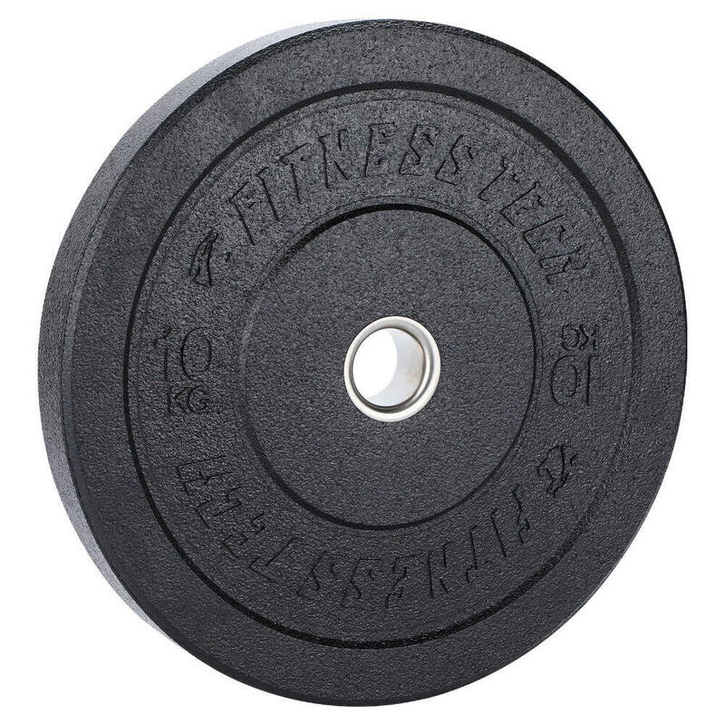 Set 15kg Bumper Plate Alta Resistencia Hi Temp Negro de 5kg a 25kg