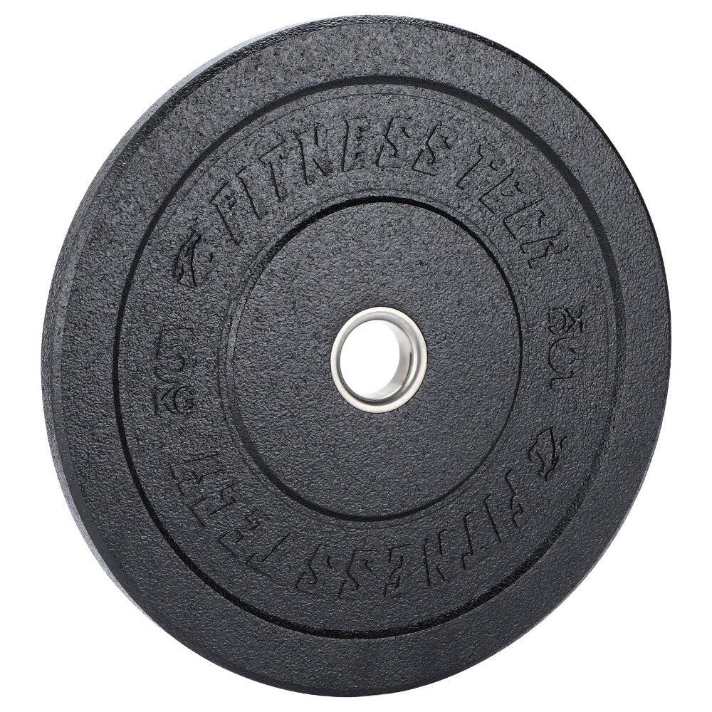 Conjunto 150kg Bumper Plate Alta Resistência Hi Temp Preto de 5kg a 25kg 3/7