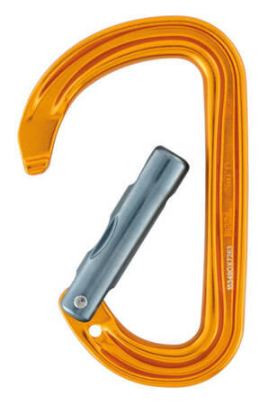 Mousqueton PETZL SmD Wall aluminium jaune 22 kN léger 41 g keylock 2/2