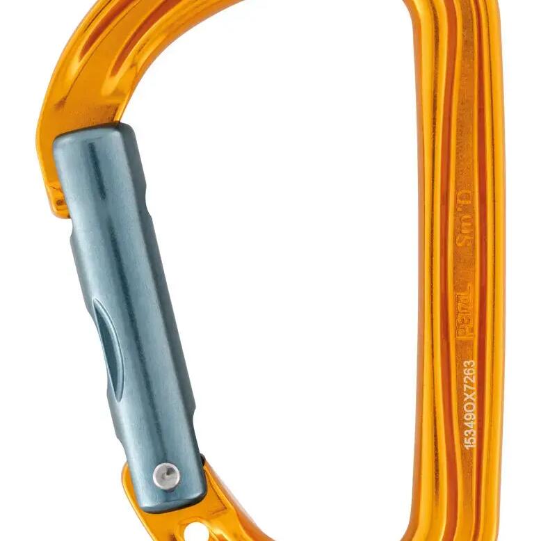 Petzl Sm'D Wall Aluminium Carabiner 22 kN Lightweight 41 g Keylock