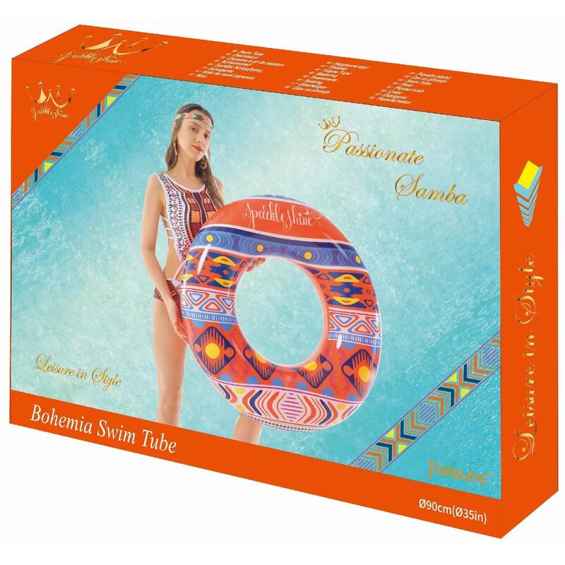 Koło dmuchane do pływania dla dzieci Sun Club 90cm boho