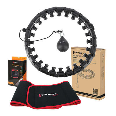Hhw01 hoelahoep set met tabs en gewichten + br163 riem hms