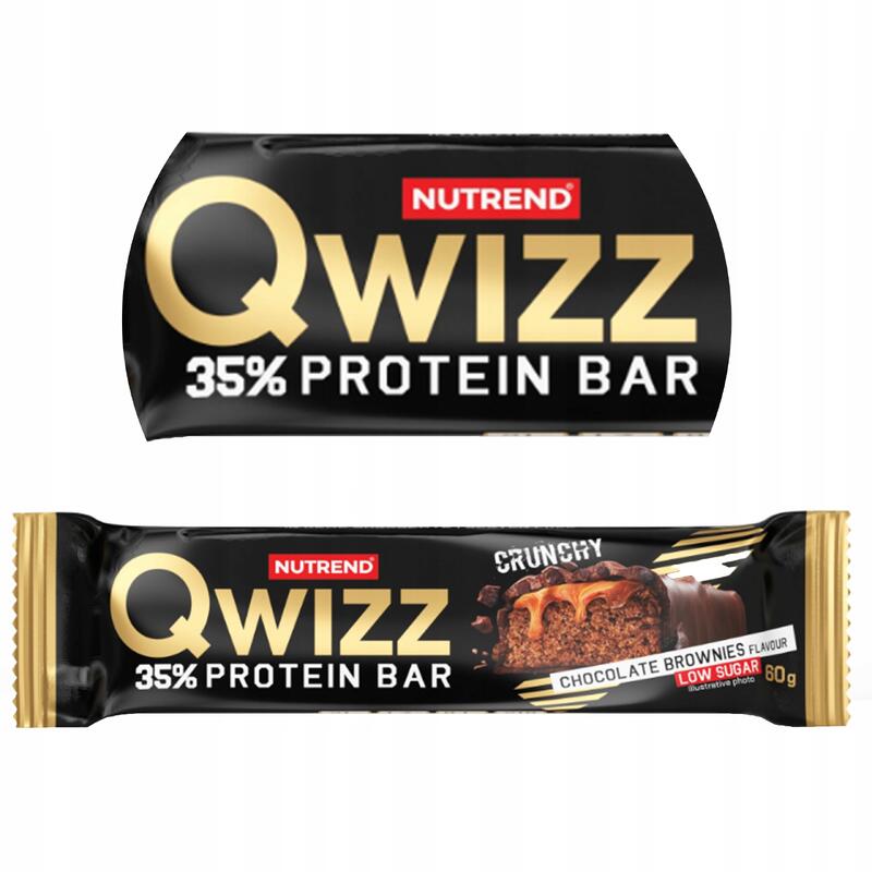 NUTREND QWIZZ Proteinszelet 60g Csokoládés brownie