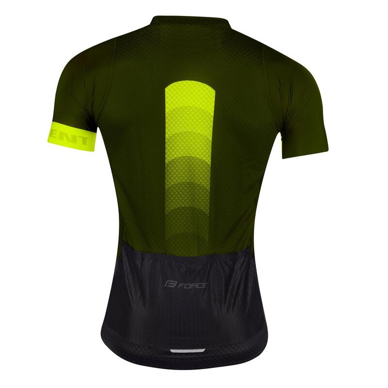 Tricou Force F Ascent Verde - Galben Fluo XXL