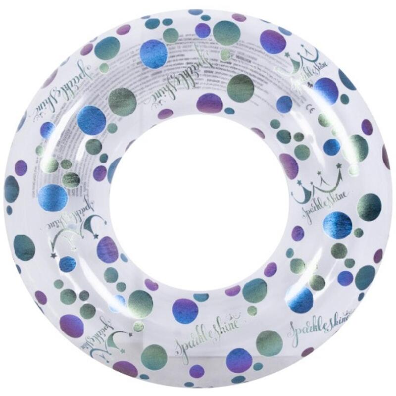Colac de inot cu sclipici imprimat JILONG PRINTED GLITTER,90 cm, Utilizator 50Kg