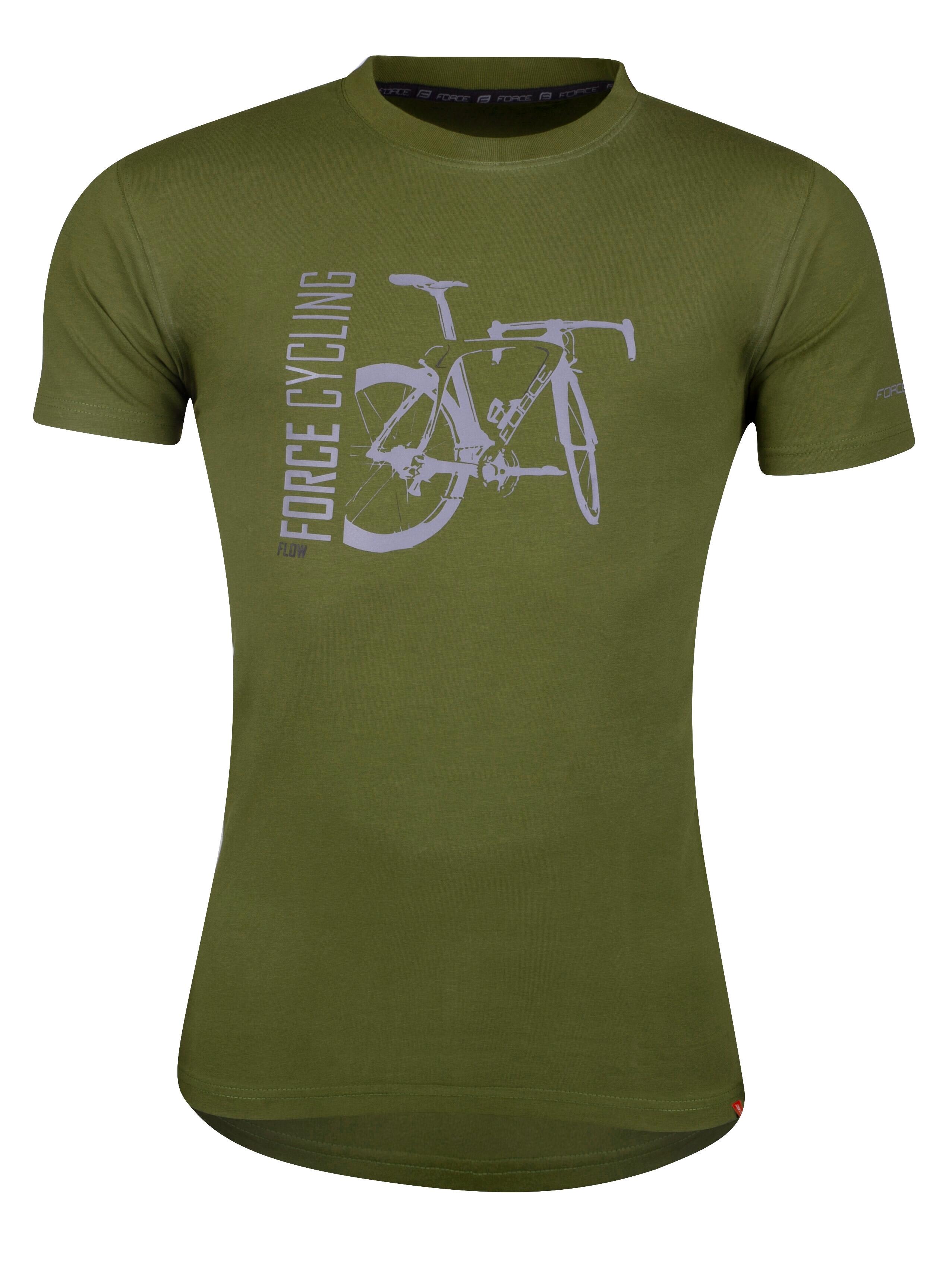 Tricou Force Flow, maneci scurte, verde, XXXL