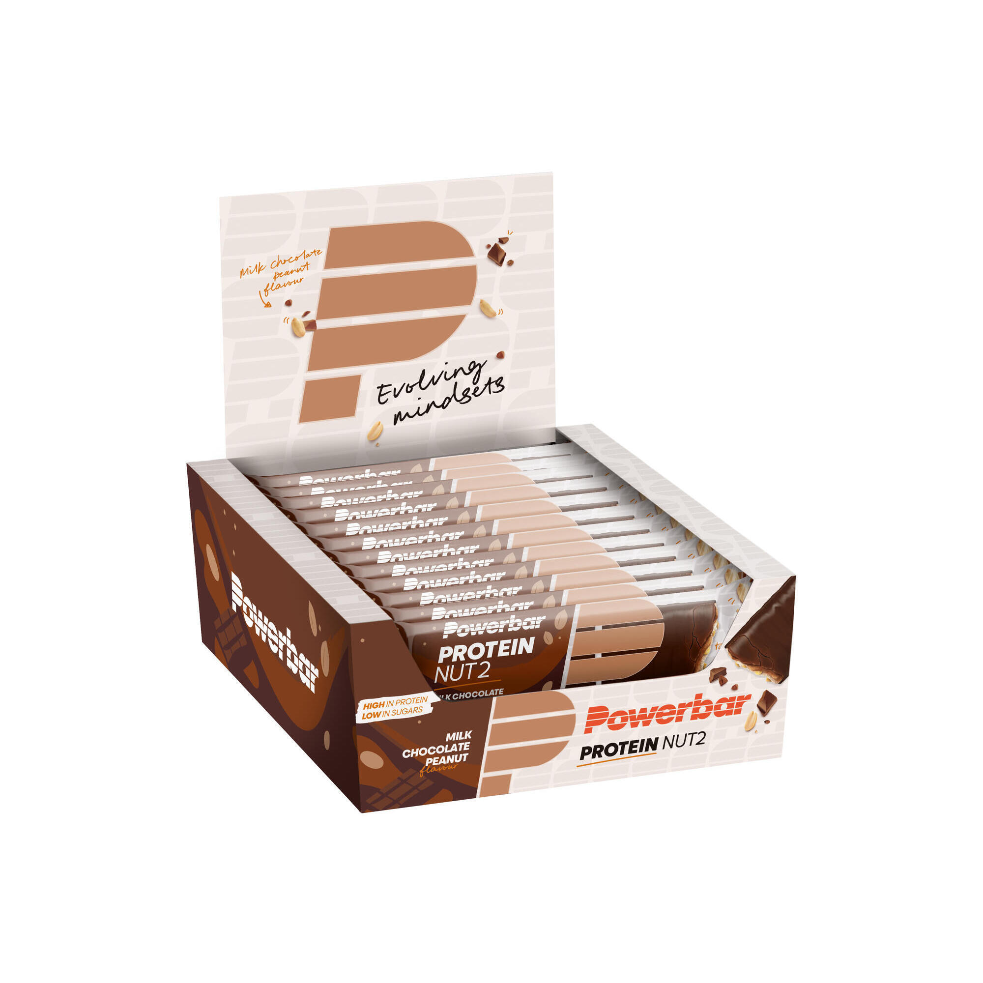 Barretta proteica PowerBar Nut2 da 45 g (confezione da 12)