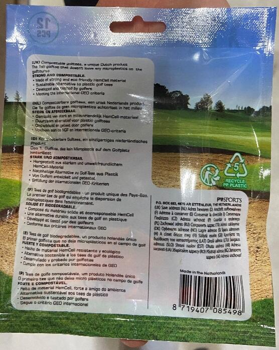 Compostable Golftees 12 stuks 2/2
