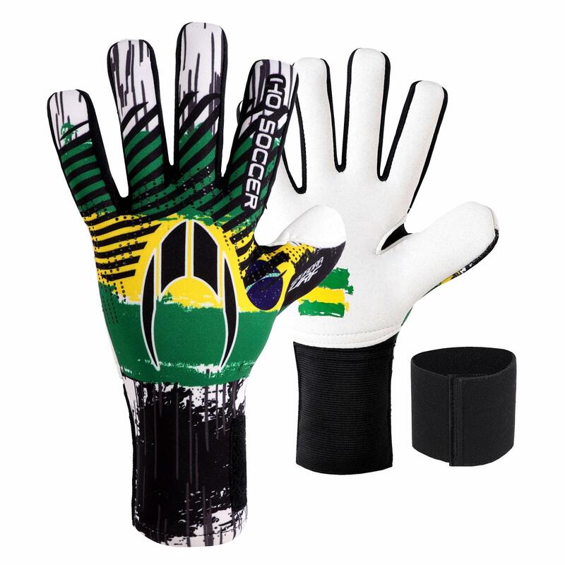 Guante de portero Ho Soccer Infantil Squadra Turf Brasil Negro