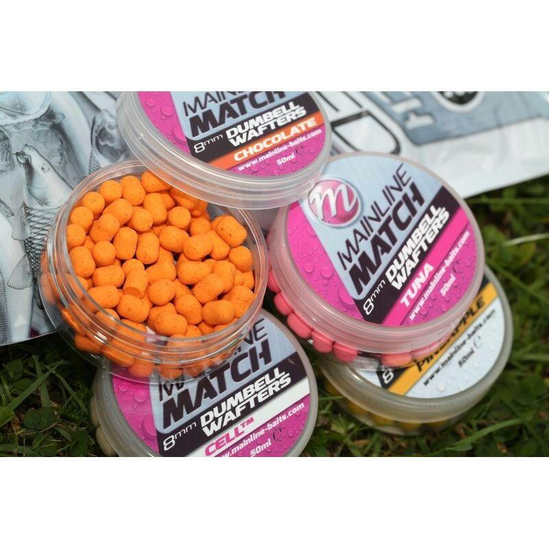 DUMBELL MAINLINE WAFTERS MATCH WHITE PINK TUNA 10MM