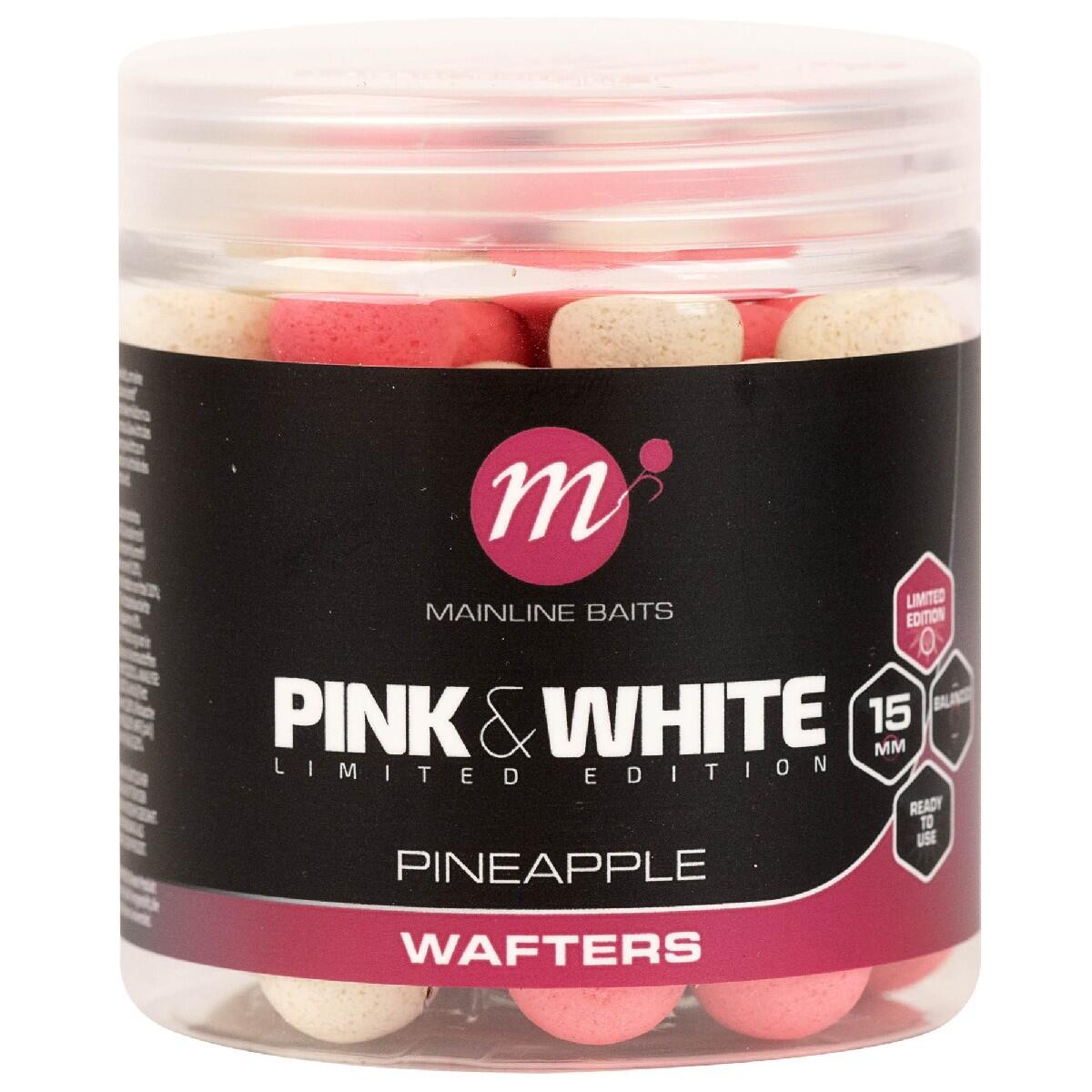 MAINLINE Mainline Fluoro Pink & White Wafters 15mm Fruitella