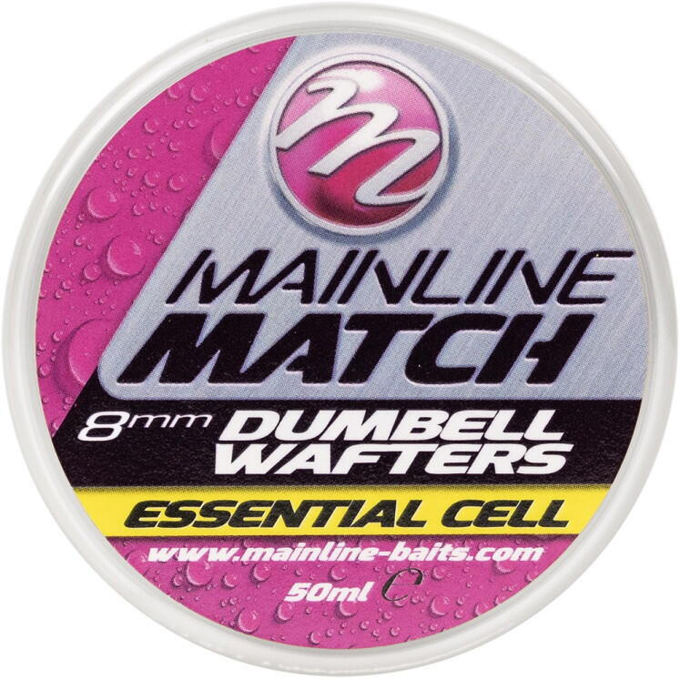 DUMBELL MAINLINE WAFTERS MATCH YELLOW ESSENTIAL CELL 8MM
