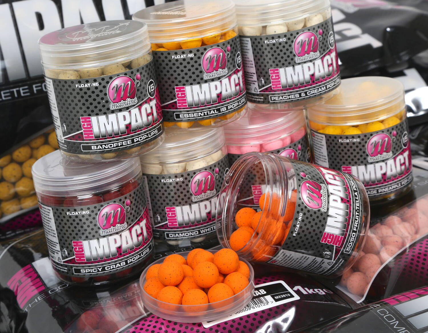 BOILIES POP-UP MAINLINE HIGH IMPACT FRUITY TUNA 15MM
