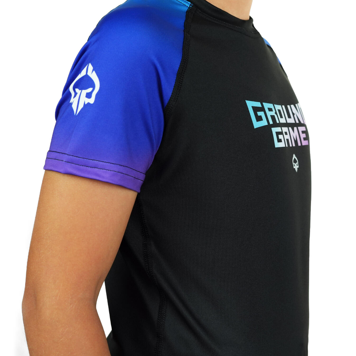 Rashguard dla dzieci Ground Game Cheeky Monkey z krótkim rękawem 3/6