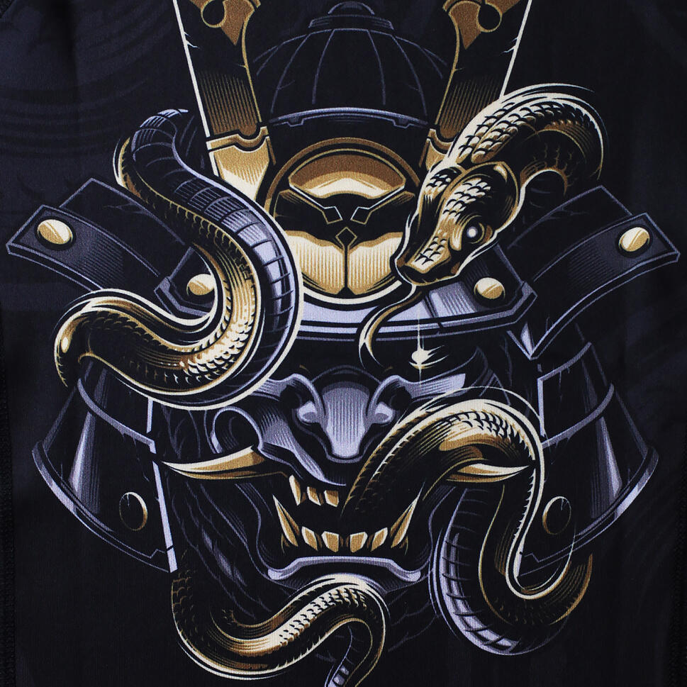 Rashguard dla dzieci Ground Game Oni Samurai z krótkim rękawem
