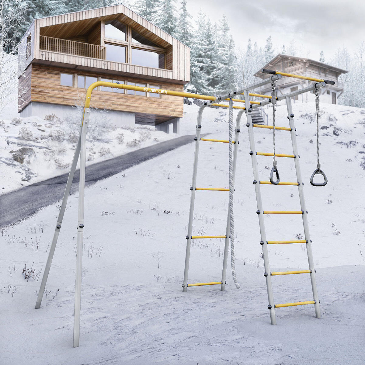 Klettergerüst JGG3 Outdoor Stahlkonstruktion mit Zubehör 3/7