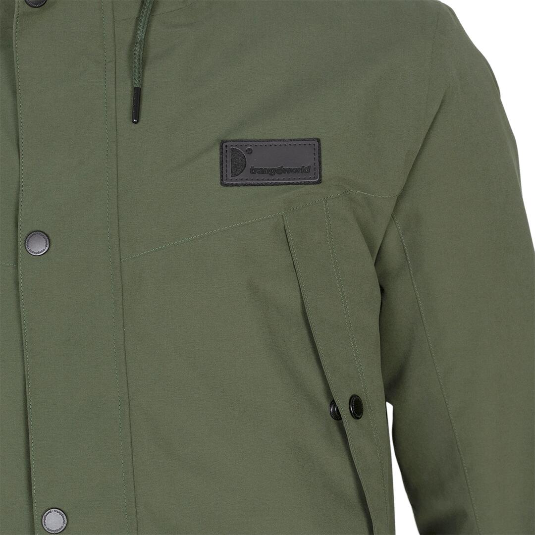 Parka para Hombre Trangoworld Baden termic Verde/Negro Impermeable 2/7