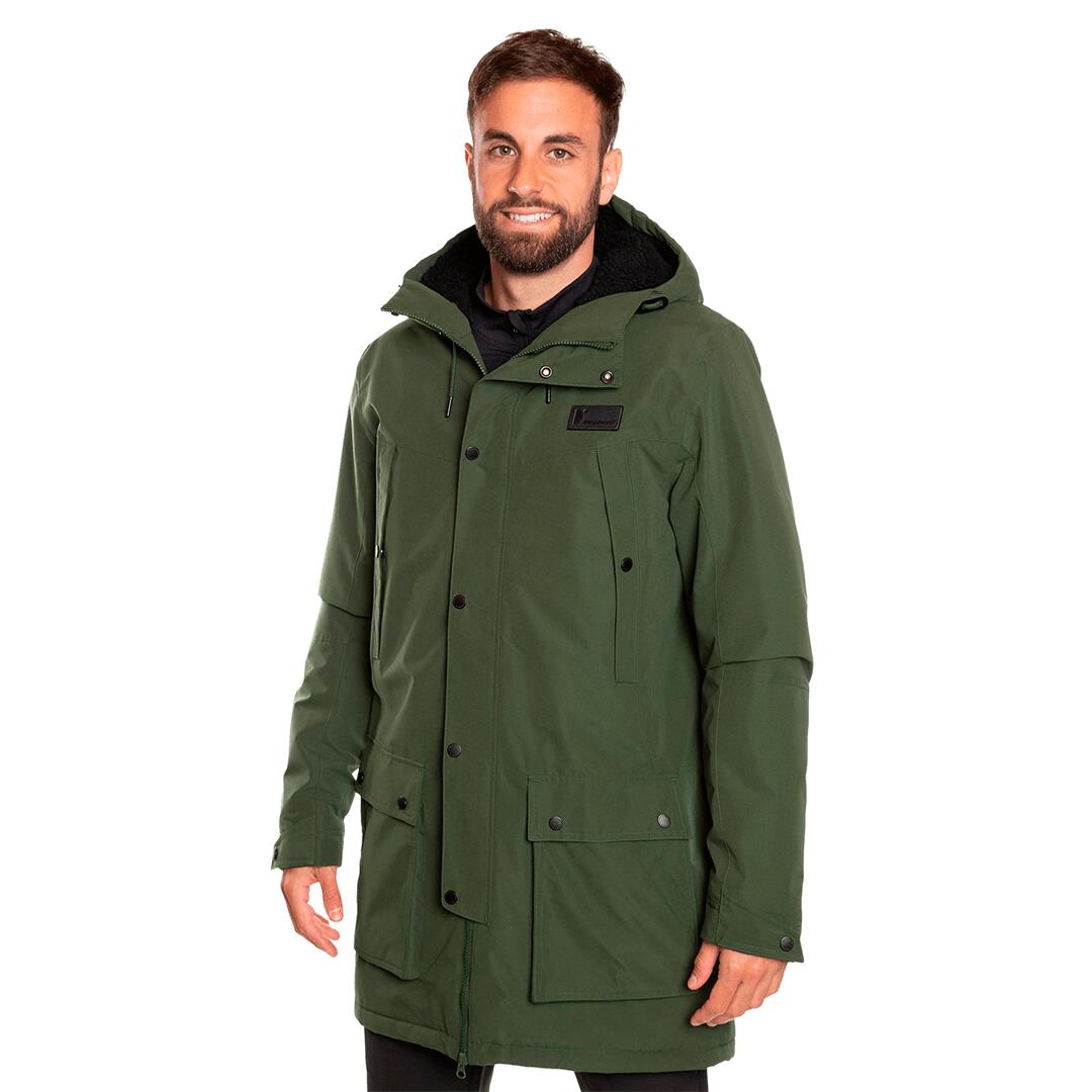 Parka para Hombre Trangoworld Baden termic Verde/Negro Impermeable 3/7