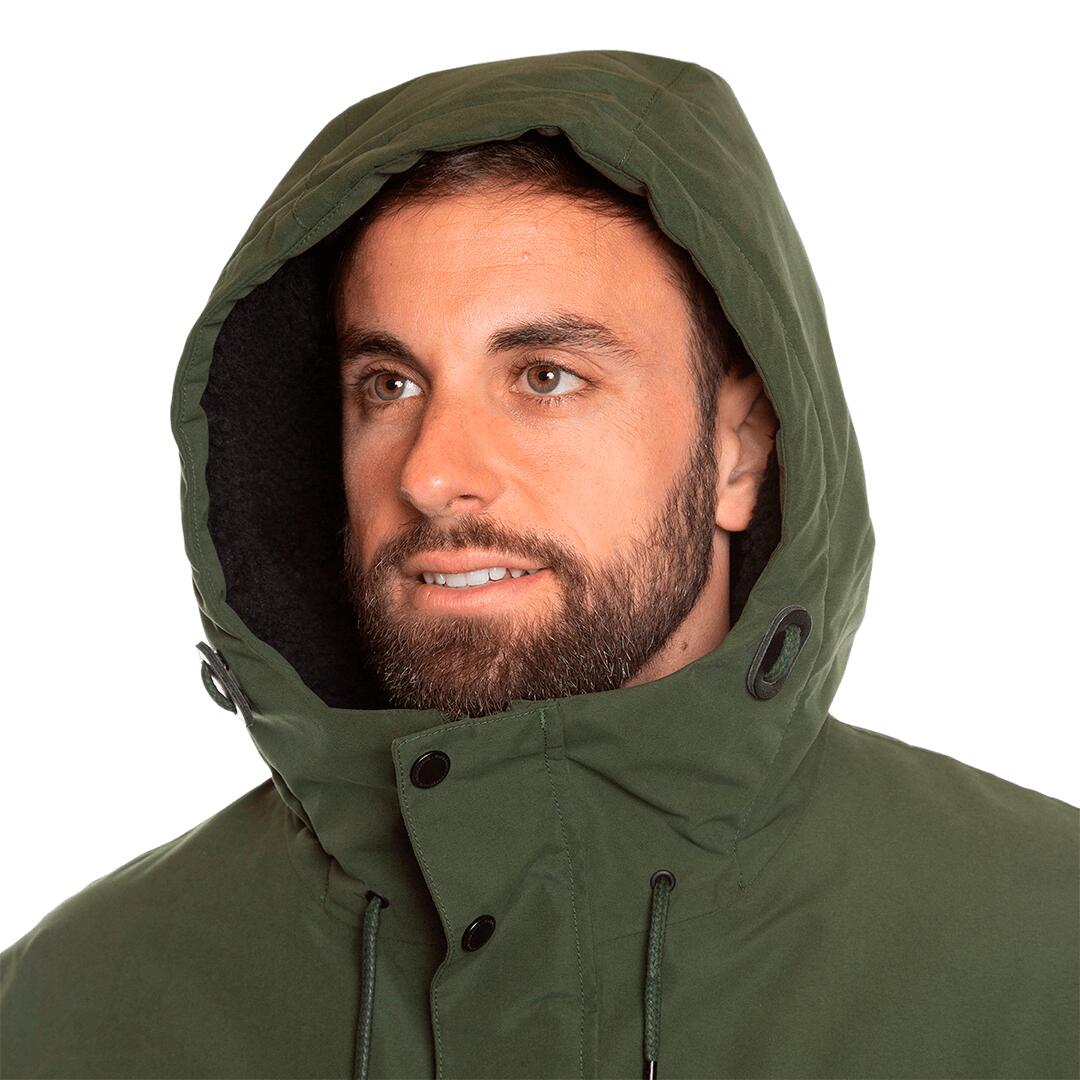 Parka para Hombre Trangoworld Baden termic Verde/Negro Impermeable 5/7