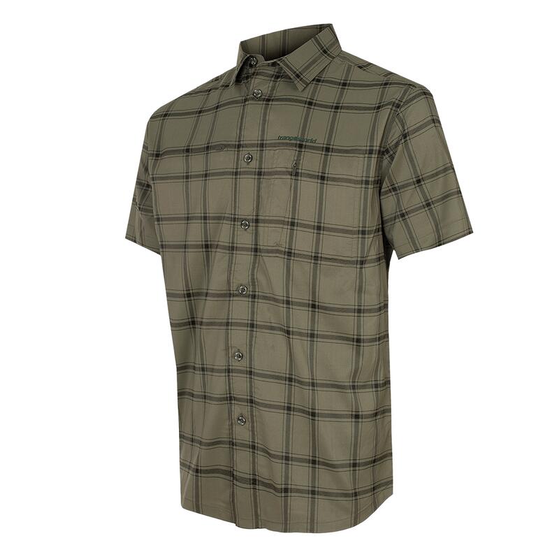 Camisa de manga corta para Hombre Trangoworld Pomball Verde/Gris