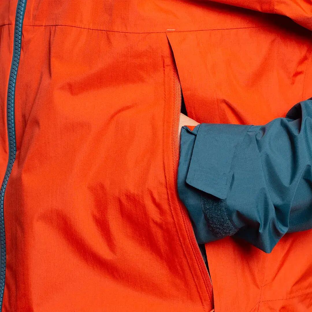 Chaqueta para Hombre Trangoworld Kilimanjaro Naranja/Gris/Azul Impermeable 6/7
