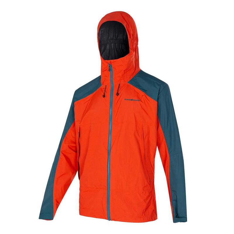 Chaqueta para Hombre Trangoworld Kilimanjaro Naranja/Gris/Azul Impermeable