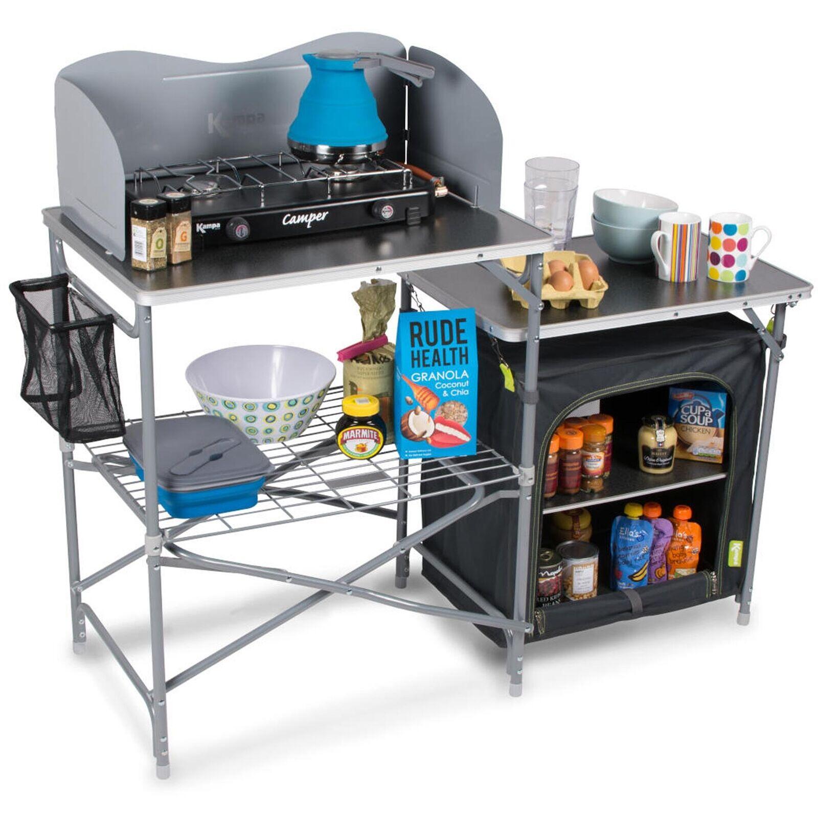 Kampa Field Kitchen Folding Camping Unit 2/4