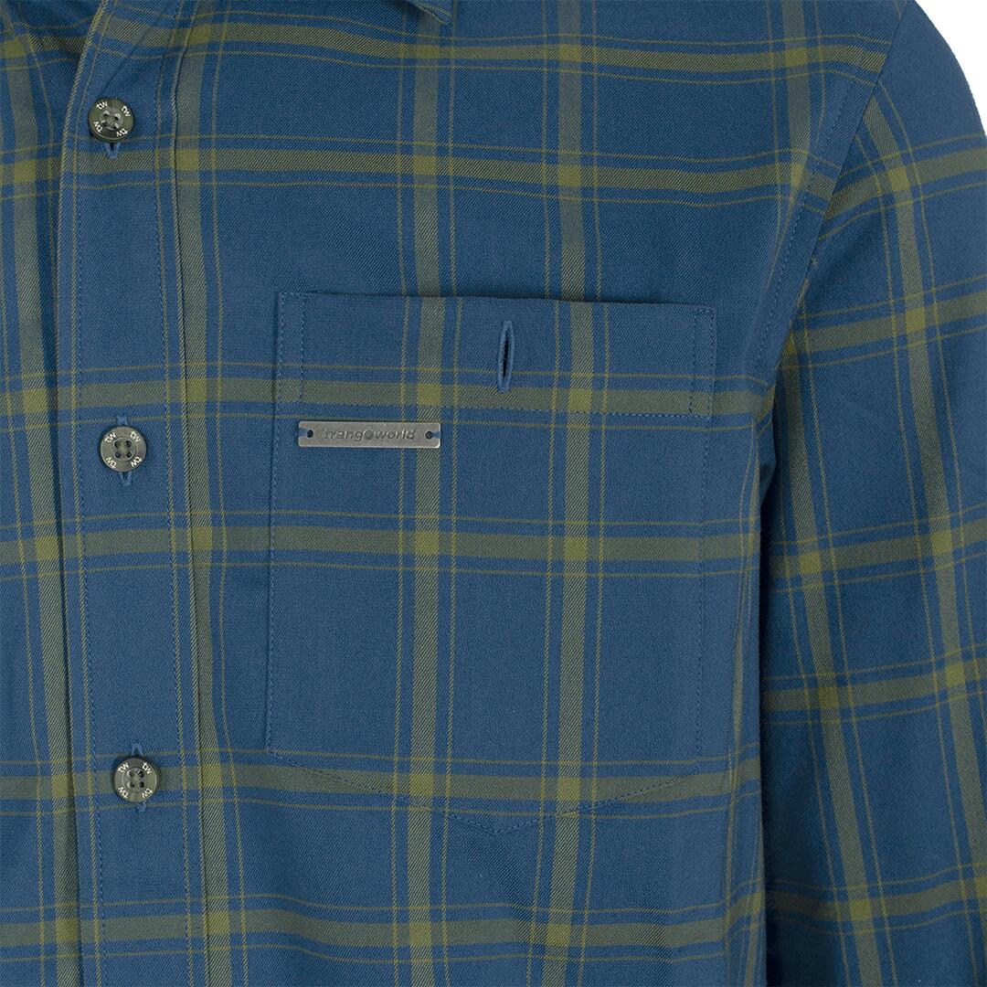 Camisa mangas largas para Hombre Trangoworld Zernez Azul 2/6