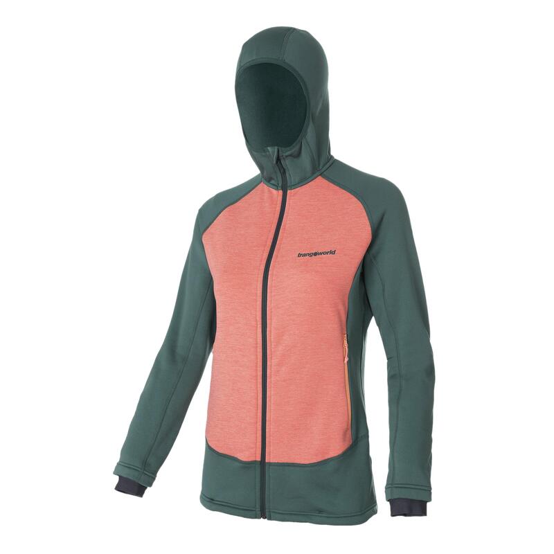 Chaqueta para Mujer Trangoworld Polset Rosa/Verde/Gris