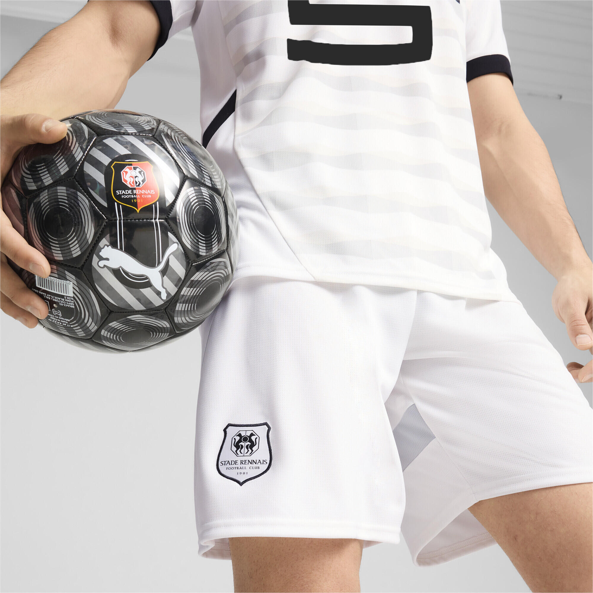 Stade Rennais F.C. 24/25 24/25 Shorts da uomo PUMA White Black 3/7