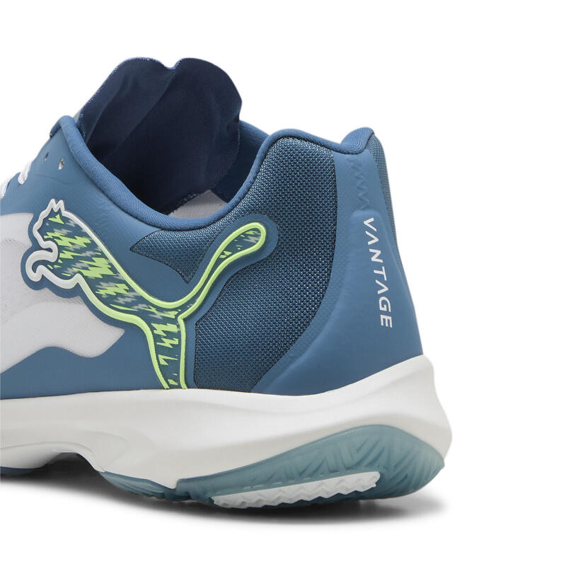 Vantage NITRO™ indoorschoenen PUMA White Blue Horizon Fizzy Apple Yellow