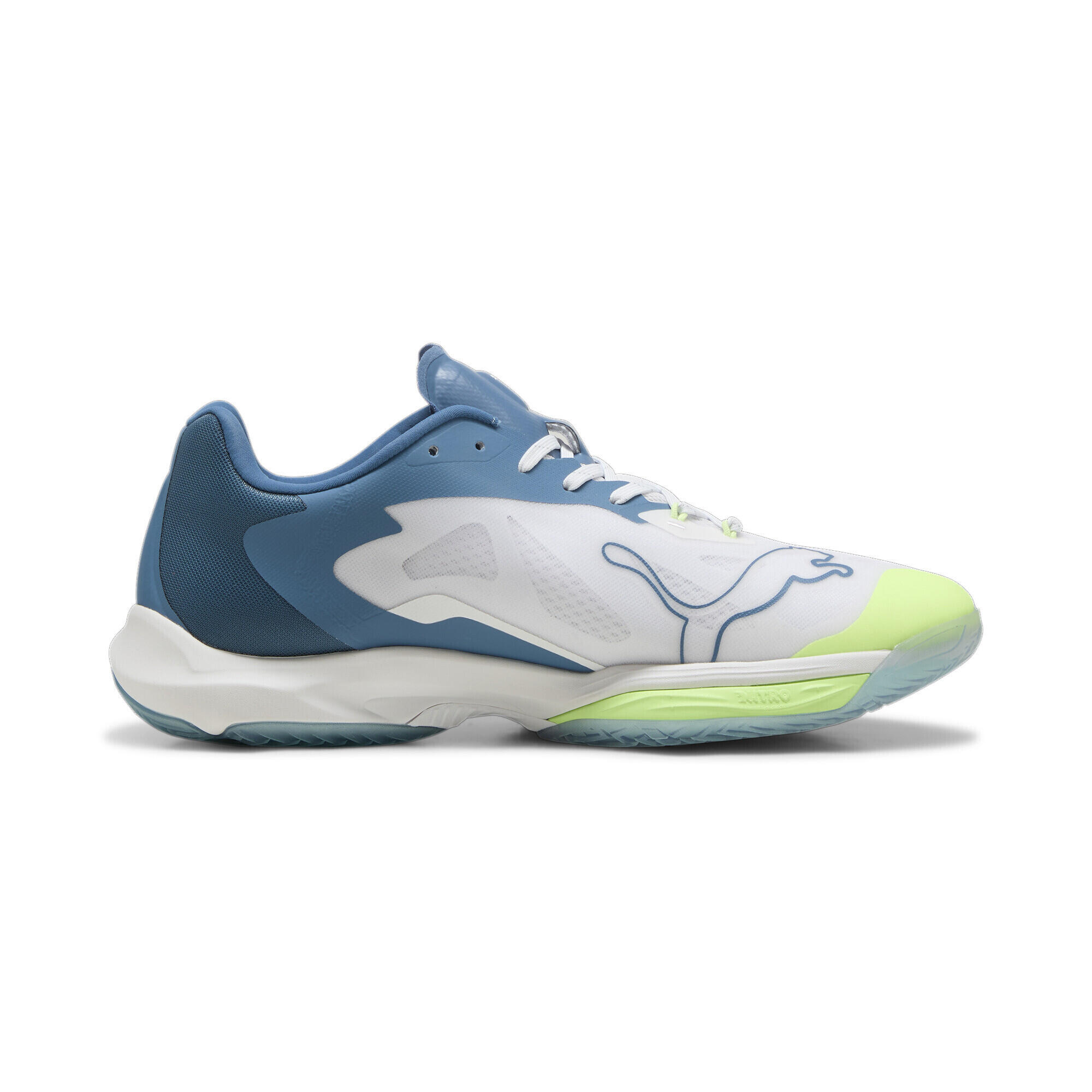 Vantage NITRO™ handbalschoenen PUMA White Blue Horizon Fizzy Apple Yellow 7/7