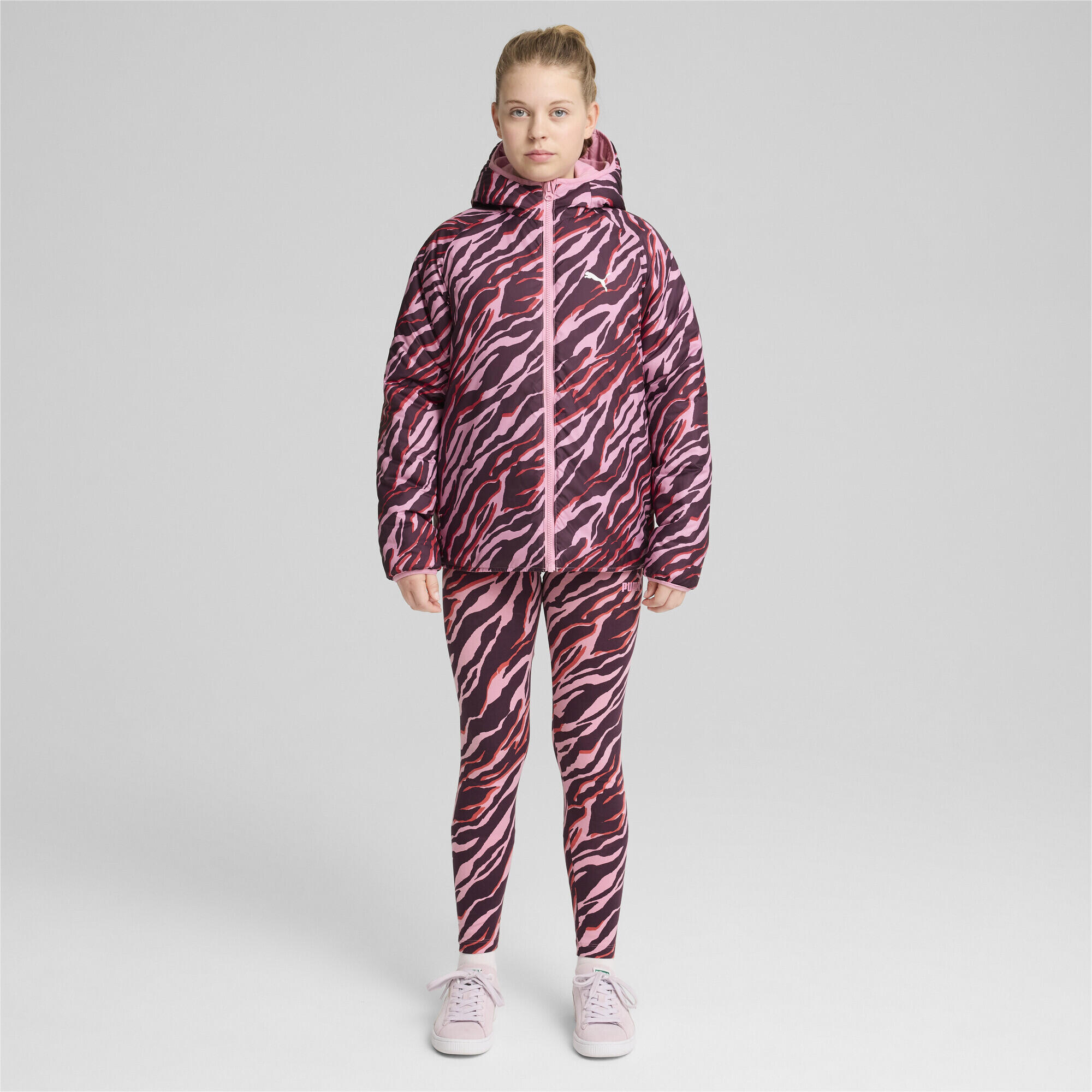 Oboustranná Puffer Jacket Youth PUMA Mauved Out Pink 3/7