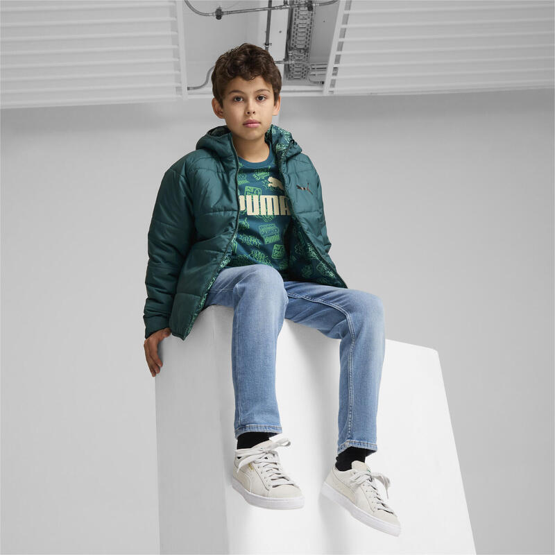 Chaqueta acolchada reversible Niño PUMA Cold Green