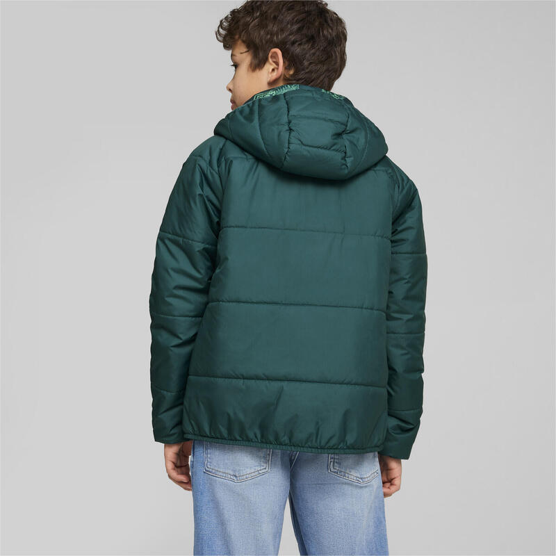 Chaqueta acolchada reversible Niño PUMA Cold Green