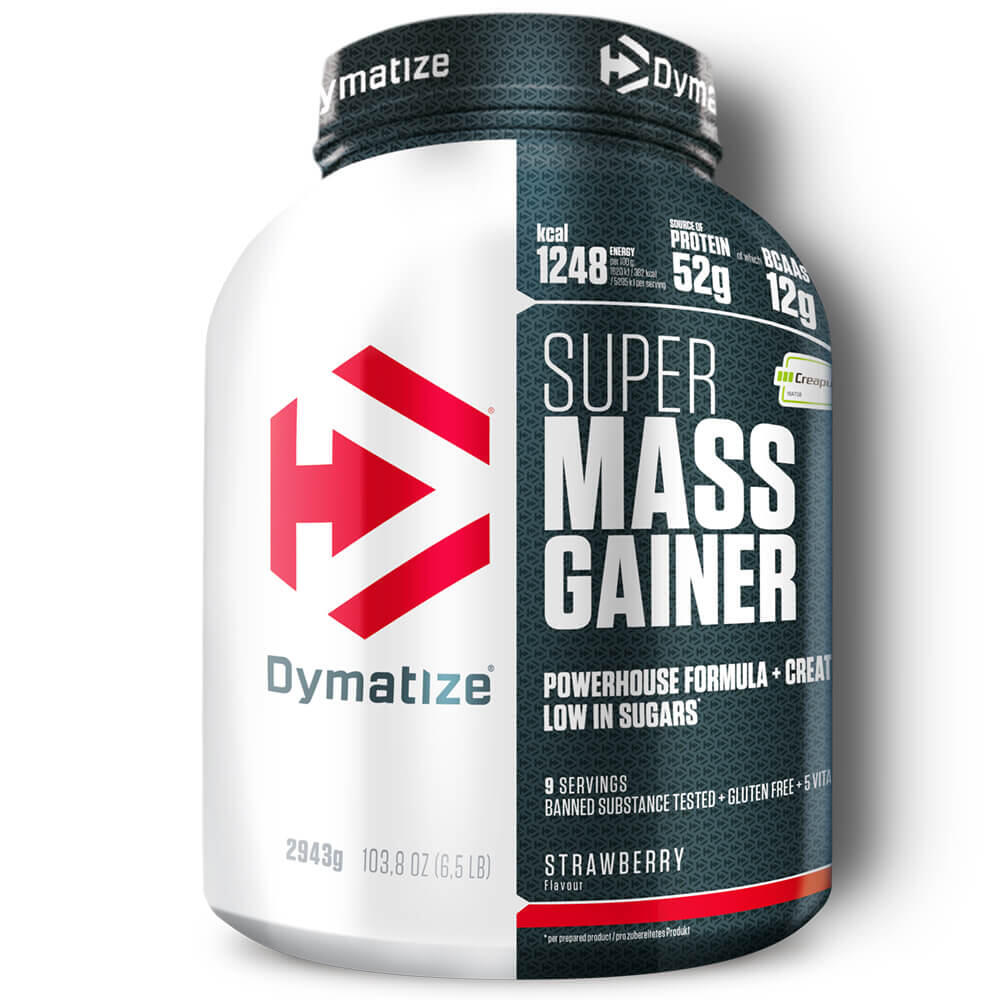 DYMATIZE Stijgers - Super Mass Gainer (2943g) - Aardbei